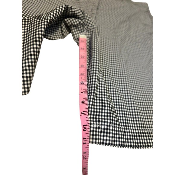 Talbots Women Chino Shorts 16 Cotton Gingham Plaid Coastal Preppy Classic Golf - Picture 6 of 9